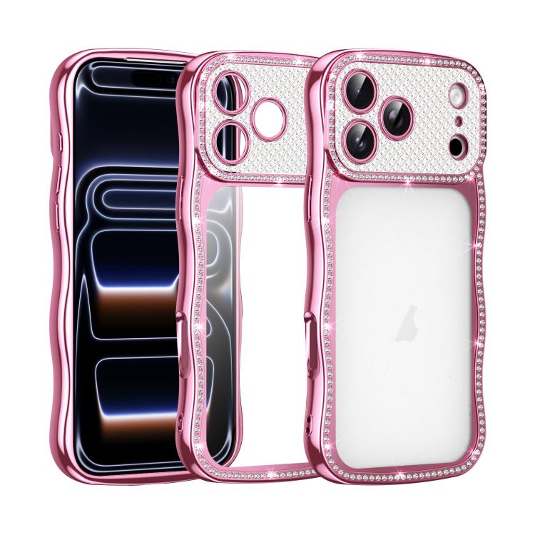 Handyhülle aus TPU mit schockresistentem Wellenmuster, verdrehten Sternen und Galvanisierung, für iPhone 17 Pro Max, für iPhone 17 Pro, für iPhone 17, für iPhone 16 Pro Max, für iPhone 16 Pro, für iPhone 16