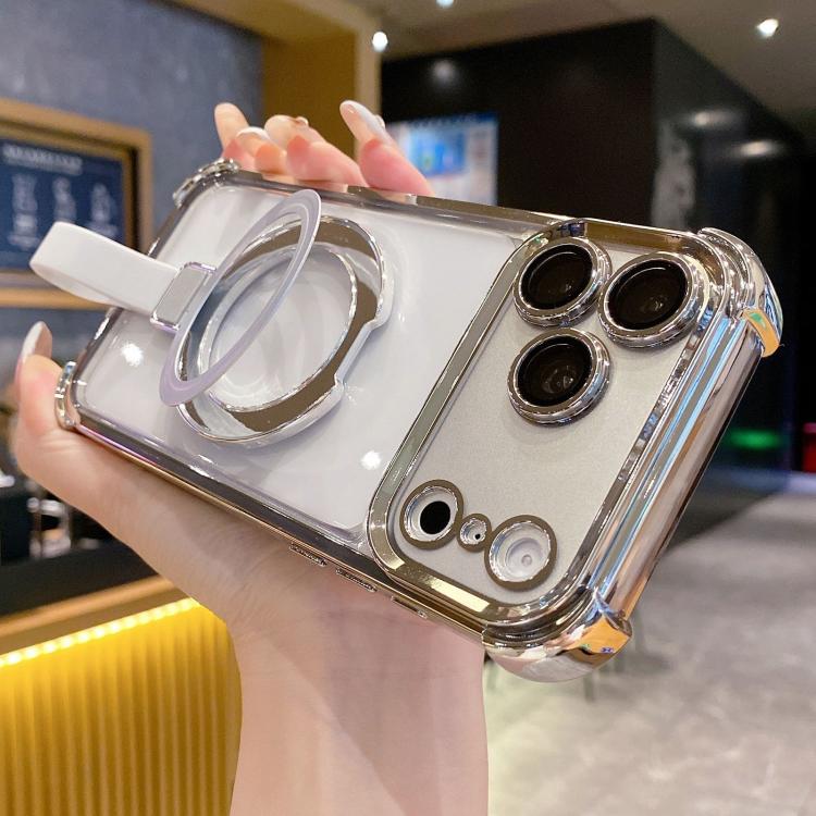 Crystal Shield Ring Holder TPU + Acryl Magnetische Handyhülle, Für iPhone 17 Pro Max, Für iPhone 17 Pro, Für iPhone 17, Für iPhone Air, Für iPhone 16 Pro Max, Für iPhone 16 Pro