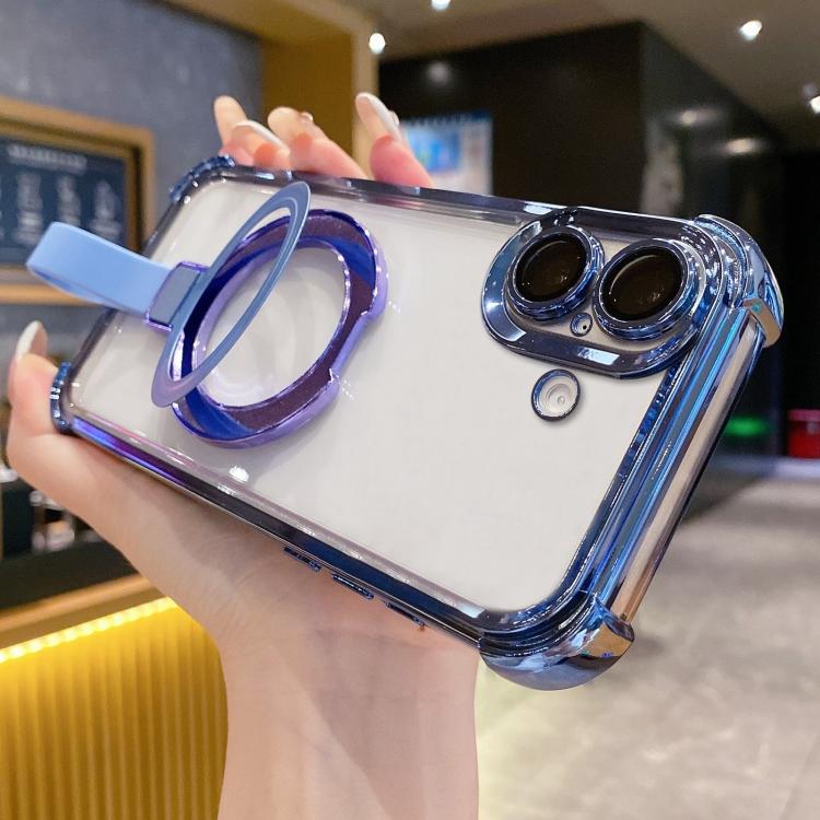 Crystal Shield Ring Holder TPU + Acryl Magnetische Handyhülle, Für iPhone 17 Pro Max, Für iPhone 17 Pro, Für iPhone 17, Für iPhone Air, Für iPhone 16 Pro Max, Für iPhone 16 Pro