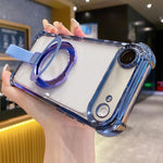 Crystal Shield Ring Holder TPU + Acryl Magnetische Handyhülle, Für iPhone 17 Pro Max, Für iPhone 17 Pro, Für iPhone 17, Für iPhone Air, Für iPhone 16 Pro Max, Für iPhone 16 Pro