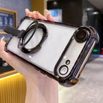 Crystal Shield Ring Holder TPU + Acryl Magnetische Handyhülle, Für iPhone 17 Pro Max, Für iPhone 17 Pro, Für iPhone 17, Für iPhone Air, Für iPhone 16 Pro Max, Für iPhone 16 Pro