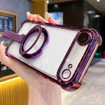 Crystal Shield Ring Holder TPU + Acryl Magnetische Handyhülle, Für iPhone 17 Pro Max, Für iPhone 17 Pro, Für iPhone 17, Für iPhone Air, Für iPhone 16 Pro Max, Für iPhone 16 Pro