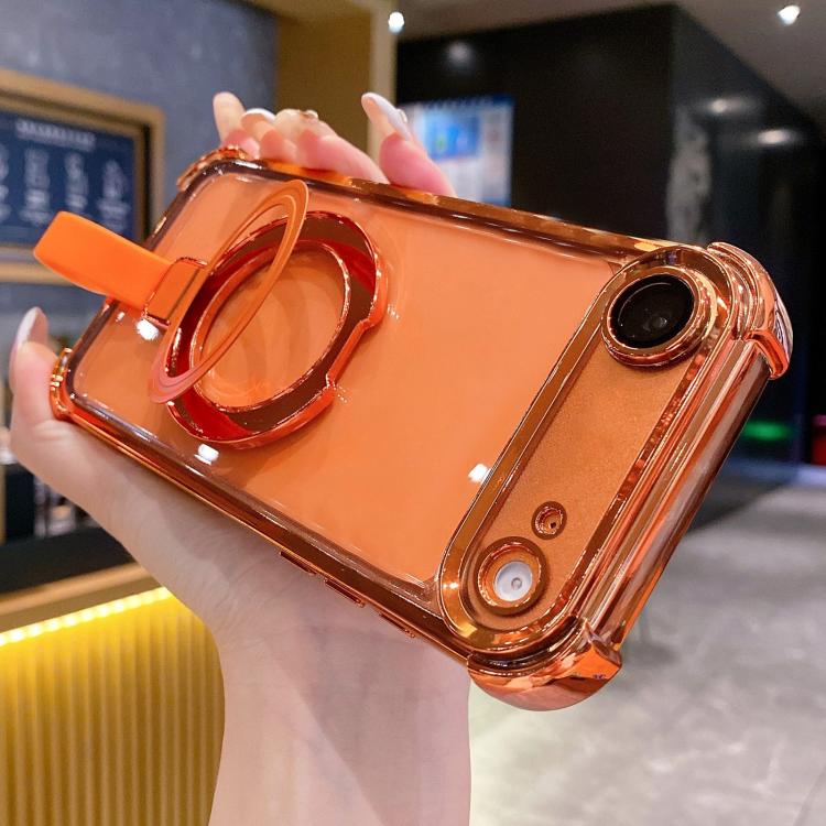 Crystal Shield Ring Holder TPU + Acryl Magnetische Handyhülle, Für iPhone 17 Pro Max, Für iPhone 17 Pro, Für iPhone 17, Für iPhone Air, Für iPhone 16 Pro Max, Für iPhone 16 Pro