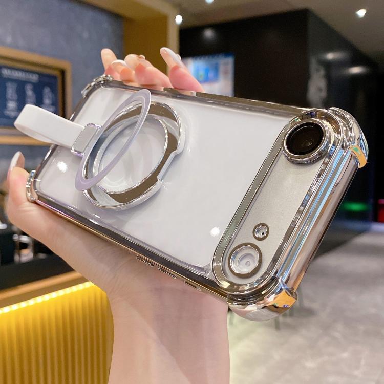 Crystal Shield Ring Holder TPU + Acryl Magnetische Handyhülle, Für iPhone 17 Pro Max, Für iPhone 17 Pro, Für iPhone 17, Für iPhone Air, Für iPhone 16 Pro Max, Für iPhone 16 Pro