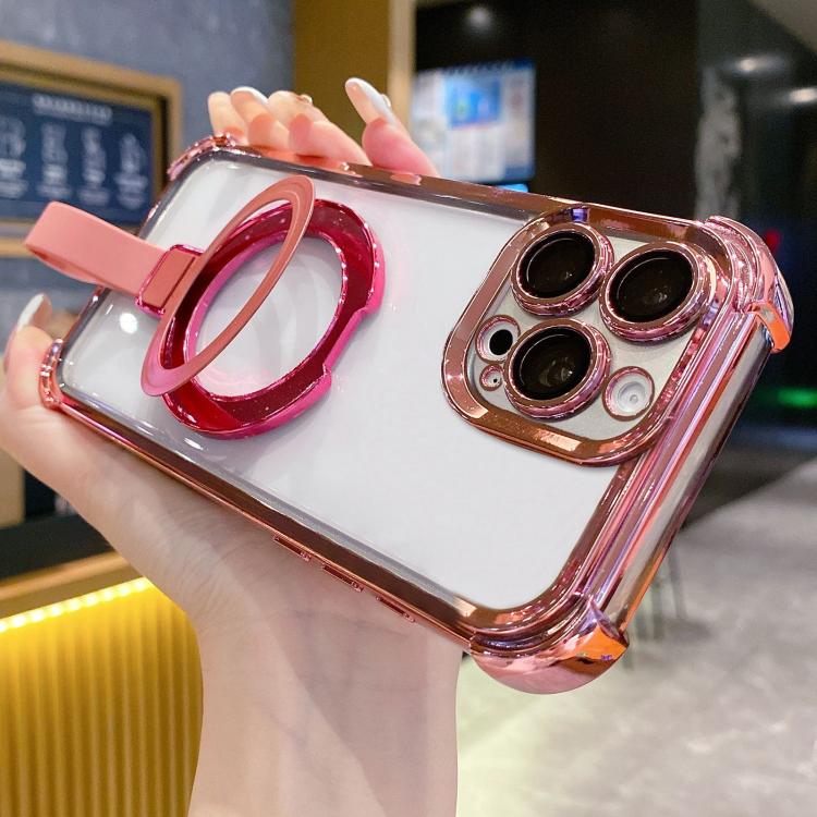 Crystal Shield Ring Holder TPU + Acryl Magnetische Handyhülle, Für iPhone 17 Pro Max, Für iPhone 17 Pro, Für iPhone 17, Für iPhone Air, Für iPhone 16 Pro Max, Für iPhone 16 Pro