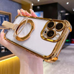 Kristallschutzring Holde TPU + Acryl Magnethülle, für iPhone 14 Plus, für iPhone 14, für iPhone 14 Pro, für iPhone 14 Pro Max, für iPhone 13 Pro Max, für iPhone 13 Pro