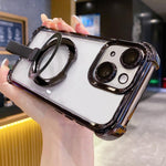 Kristallschutz-Ringhalter TPU + Acryl Magnetische Handyhülle, für iPhone 13