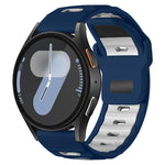 xDfind Flat-head Dual-color Silicone Watch Band, For Galaxy Watch Ultra2 2026 / 2025 / 1 2024, For Galaxy Watch9 / 8 / 8 Classic, For Samsung Galaxy Watch7 / FE / 6 / 5 / 4