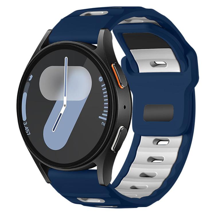 xDfind Flat-head Dual-color Silicone Watch Band, For Galaxy Watch Ultra2 2026 / 2025 / 1 2024, For Galaxy Watch9 / 8 / 8 Classic, For Samsung Galaxy Watch7 / FE / 6 / 5 / 4