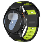 xDfind Flat-head Dual-color Silicone Watch Band, For Galaxy Watch Ultra2 2026 / 2025 / 1 2024, For Galaxy Watch9 / 8 / 8 Classic, For Samsung Galaxy Watch7 / FE / 6 / 5 / 4