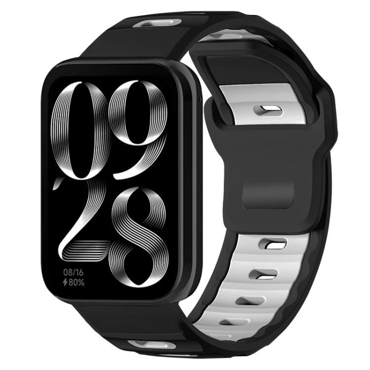 xDfind Flat-head Dual-color Silicone Watch Band, For Xiaomi Band 10 Pro / 9 Pro / Redmi Watch 6, For Redmi Watch 3 Active / Watch 3 Lite, For Redmi Watch 3