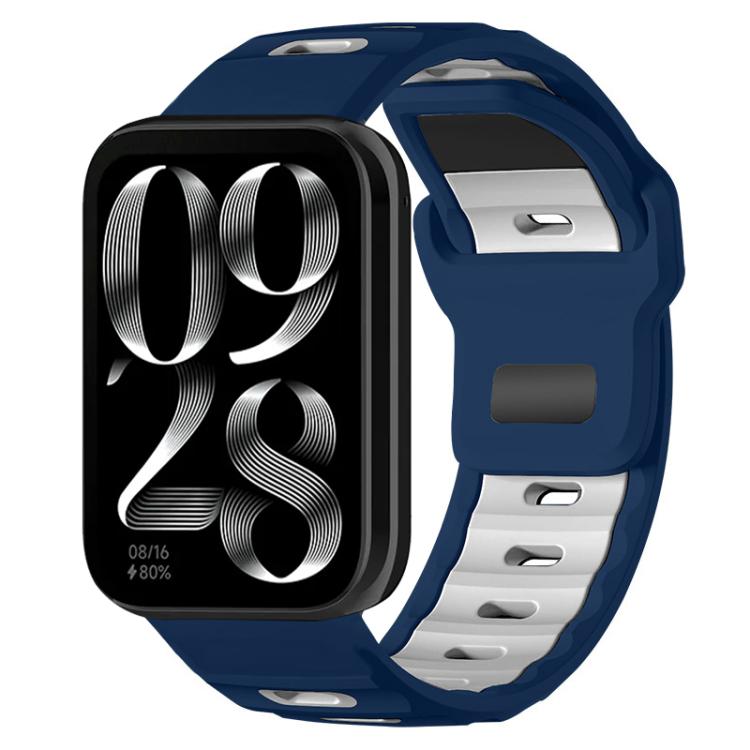 xDfind Flat-head Dual-color Silicone Watch Band, For Xiaomi Band 10 Pro / 9 Pro / Redmi Watch 6, For Redmi Watch 3 Active / Watch 3 Lite, For Redmi Watch 3