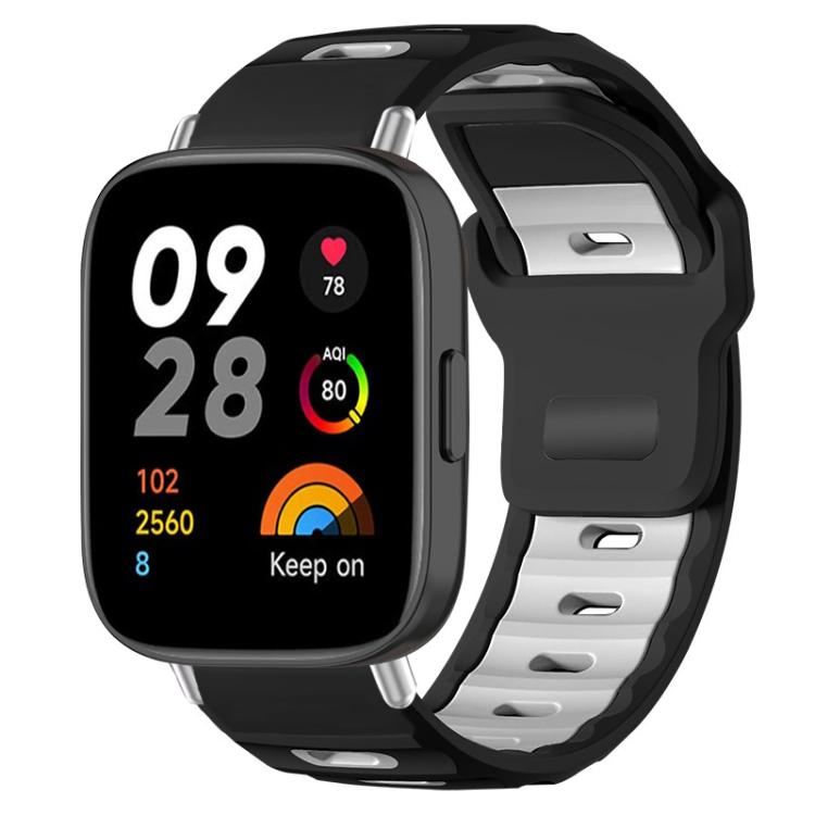 xDfind Flat-head Dual-color Silicone Watch Band, For Xiaomi Band 10 Pro / 9 Pro / Redmi Watch 6, For Redmi Watch 3 Active / Watch 3 Lite, For Redmi Watch 3