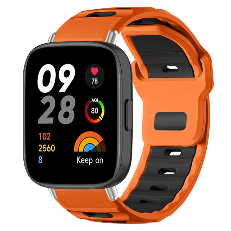 xDfind Flat-head Dual-color Silicone Watch Band, For Xiaomi Band 10 Pro / 9 Pro / Redmi Watch 6, For Redmi Watch 3 Active / Watch 3 Lite, For Redmi Watch 3