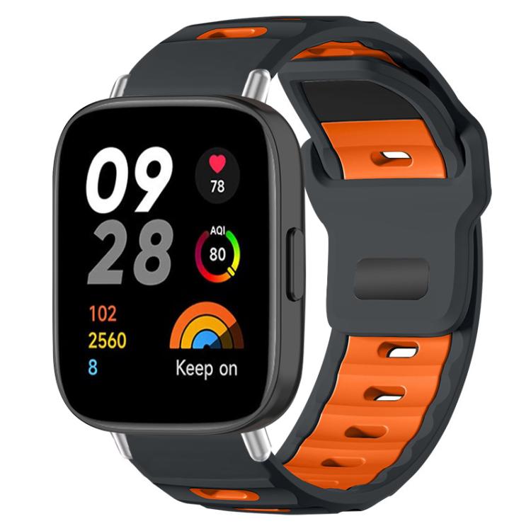 xDfind Flat-head Dual-color Silicone Watch Band, For Xiaomi Band 10 Pro / 9 Pro / Redmi Watch 6, For Redmi Watch 3 Active / Watch 3 Lite, For Redmi Watch 3