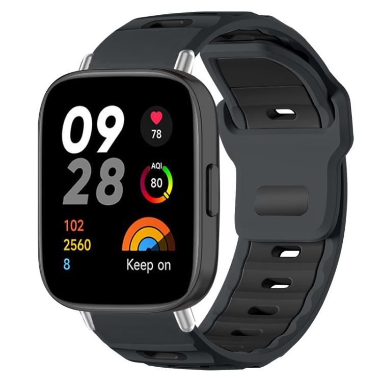 xDfind Flat-head Dual-color Silicone Watch Band, For Xiaomi Band 10 Pro / 9 Pro / Redmi Watch 6, For Redmi Watch 3 Active / Watch 3 Lite, For Redmi Watch 3
