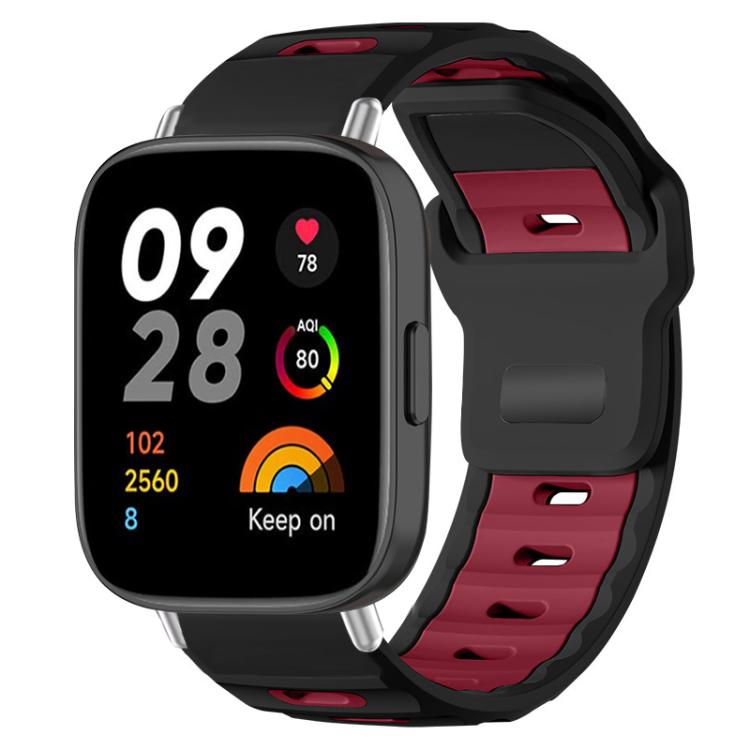xDfind Flat-head Dual-color Silicone Watch Band, For Xiaomi Band 10 Pro / 9 Pro / Redmi Watch 6, For Redmi Watch 3 Active / Watch 3 Lite, For Redmi Watch 3