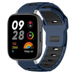 xDfind Flat-head Dual-color Silicone Watch Band, For Xiaomi Band 10 Pro / 9 Pro / Redmi Watch 6, For Redmi Watch 3 Active / Watch 3 Lite, For Redmi Watch 3