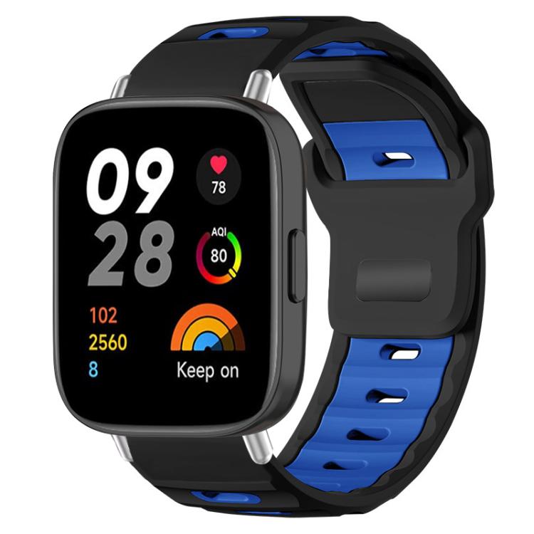 xDfind Flat-head Dual-color Silicone Watch Band, For Xiaomi Band 10 Pro / 9 Pro / Redmi Watch 6, For Redmi Watch 3 Active / Watch 3 Lite, For Redmi Watch 3
