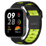 xDfind Flat-head Dual-color Silicone Watch Band, For Xiaomi Band 10 Pro / 9 Pro / Redmi Watch 6, For Redmi Watch 3 Active / Watch 3 Lite, For Redmi Watch 3