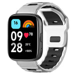 xDfind Flat-head Dual-color Silicone Watch Band, For Xiaomi Band 10 Pro / 9 Pro / Redmi Watch 6, For Redmi Watch 3 Active / Watch 3 Lite, For Redmi Watch 3