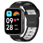 xDfind Flat-head Dual-color Silicone Watch Band, For Xiaomi Band 10 Pro / 9 Pro / Redmi Watch 6, For Redmi Watch 3 Active / Watch 3 Lite, For Redmi Watch 3