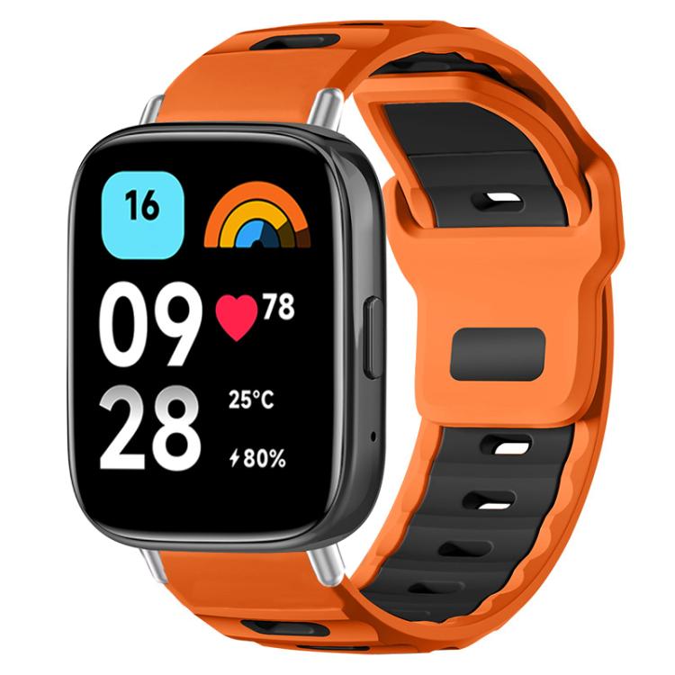xDfind Flat-head Dual-color Silicone Watch Band, For Xiaomi Band 10 Pro / 9 Pro / Redmi Watch 6, For Redmi Watch 3 Active / Watch 3 Lite, For Redmi Watch 3