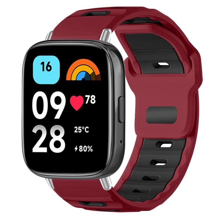 xDfind Flat-head Dual-color Silicone Watch Band, For Xiaomi Band 10 Pro / 9 Pro / Redmi Watch 6, For Redmi Watch 3 Active / Watch 3 Lite, For Redmi Watch 3
