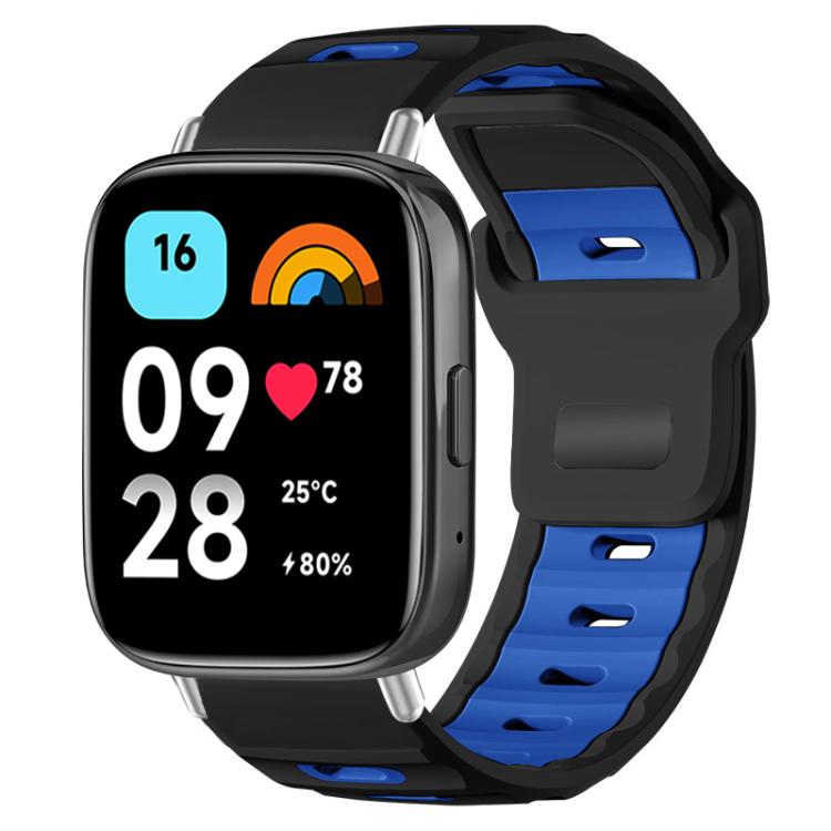 xDfind Flat-head Dual-color Silicone Watch Band, For Xiaomi Band 10 Pro / 9 Pro / Redmi Watch 6, For Redmi Watch 3 Active / Watch 3 Lite, For Redmi Watch 3