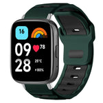 xDfind Flat-head Dual-color Silicone Watch Band, For Xiaomi Band 10 Pro / 9 Pro / Redmi Watch 6, For Redmi Watch 3 Active / Watch 3 Lite, For Redmi Watch 3
