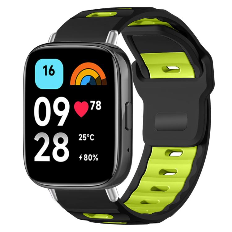 xDfind Flat-head Dual-color Silicone Watch Band, For Xiaomi Band 10 Pro / 9 Pro / Redmi Watch 6, For Redmi Watch 3 Active / Watch 3 Lite, For Redmi Watch 3