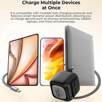 Havit UC253 65W 3-in-1 GaN Reise-Ladegerät mit einziehbarem USB-C Kabel, UC253 (EU Stecker)