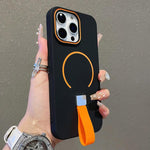Hautgefühl Magnetische TPU-Handyhülle mit Silikonriemen, Für iPhone 13, Für iPhone 12 / 12 Pro, Für iPhone 12 Pro Max, Für iPhone 11 Pro Max, Für iPhone 11, Für iPhone 11 Pro