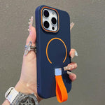 Hautgefühl Magnetische TPU-Handyhülle mit Silikonriemen, Für iPhone 13, Für iPhone 12 / 12 Pro, Für iPhone 12 Pro Max, Für iPhone 11 Pro Max, Für iPhone 11, Für iPhone 11 Pro