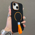 Hautgefühl Magnetische TPU-Handyhülle mit Silikonriemen, Für iPhone 13, Für iPhone 12 / 12 Pro, Für iPhone 12 Pro Max, Für iPhone 11 Pro Max, Für iPhone 11, Für iPhone 11 Pro