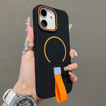 Hautgefühl Magnetische TPU-Handyhülle mit Silikonriemen, Für iPhone 13, Für iPhone 12 / 12 Pro, Für iPhone 12 Pro Max, Für iPhone 11 Pro Max, Für iPhone 11, Für iPhone 11 Pro