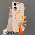 Hautgefühl Magnetische TPU-Handyhülle mit Silikonriemen, Für iPhone 13, Für iPhone 12 / 12 Pro, Für iPhone 12 Pro Max, Für iPhone 11 Pro Max, Für iPhone 11, Für iPhone 11 Pro