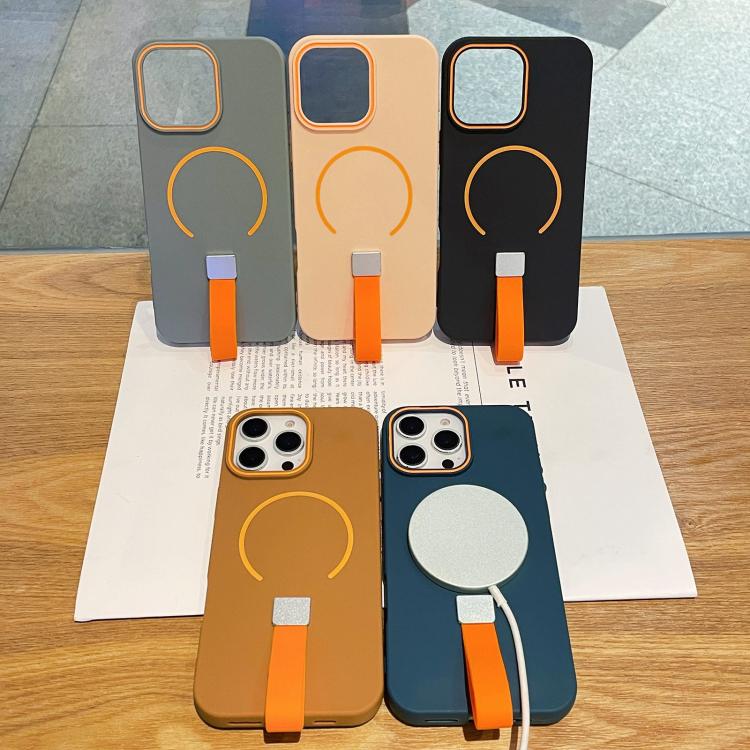 Hautgefühl Magnetische TPU-Handyhülle mit Silikonriemen, Für iPhone 13, Für iPhone 12 / 12 Pro, Für iPhone 12 Pro Max, Für iPhone 11 Pro Max, Für iPhone 11, Für iPhone 11 Pro
