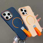 Hautgefühl Magnetische TPU-Handyhülle mit Silikonriemen, Für iPhone 13, Für iPhone 12 / 12 Pro, Für iPhone 12 Pro Max, Für iPhone 11 Pro Max, Für iPhone 11, Für iPhone 11 Pro