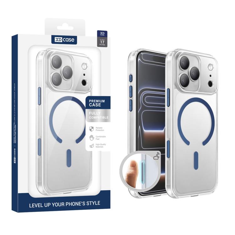 XDcase Mattierte Transparente Magnetische Stoßfeste Handyhülle, Für iPhone 17 Pro Max, Für iPhone 17 Pro, Für iPhone 17