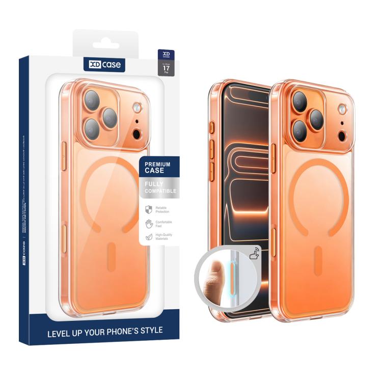 XDcase Mattierte Transparente Magnetische Stoßfeste Handyhülle, Für iPhone 17 Pro Max, Für iPhone 17 Pro, Für iPhone 17