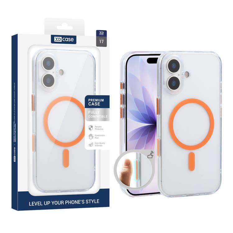 XDcase Mattierte Transparente Magnetische Stoßfeste Handyhülle, Für iPhone 17 Pro Max, Für iPhone 17 Pro, Für iPhone 17