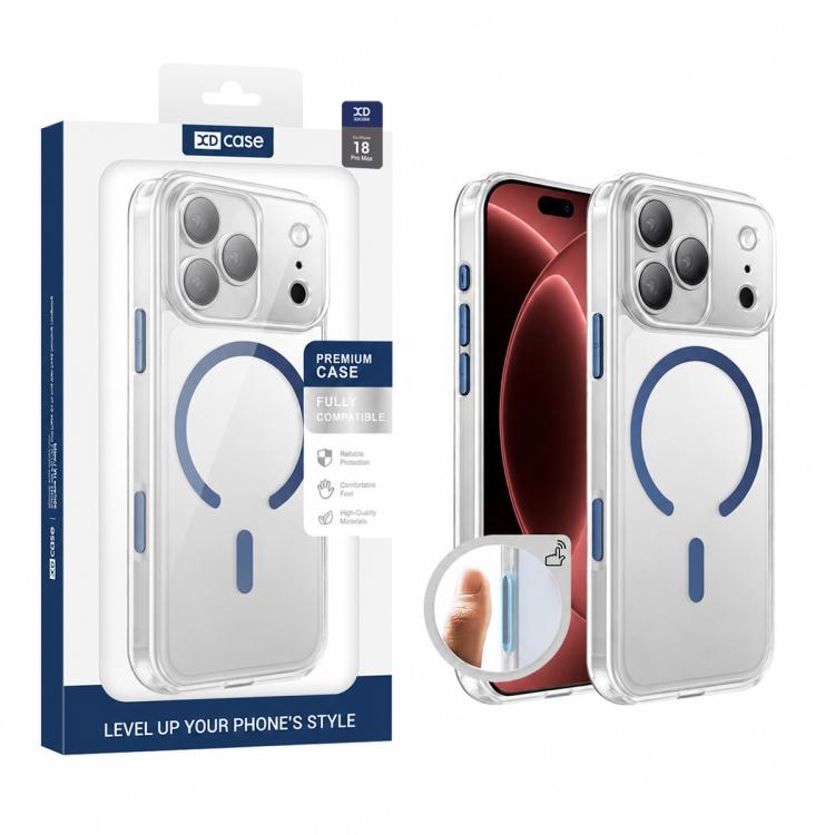 XDcase Mattierte Transparente Magnetische Stoßfeste Handyhülle, Für iPhone 17 Pro Max, Für iPhone 17 Pro, Für iPhone 17