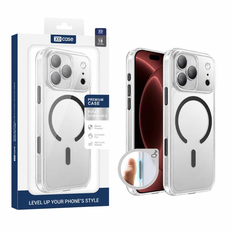 XDcase Mattierte Transparente Magnetische Stoßfeste Handyhülle, Für iPhone 17 Pro Max, Für iPhone 17 Pro, Für iPhone 17