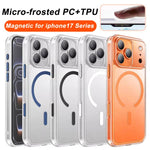 XDcase Mattierte Transparente Magnetische Stoßfeste Handyhülle, Für iPhone 17 Pro Max, Für iPhone 17 Pro, Für iPhone 17