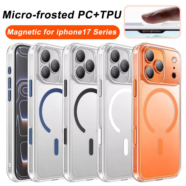 XDcase Mattierte Transparente Magnetische Stoßfeste Handyhülle, Für iPhone 17 Pro Max, Für iPhone 17 Pro, Für iPhone 17