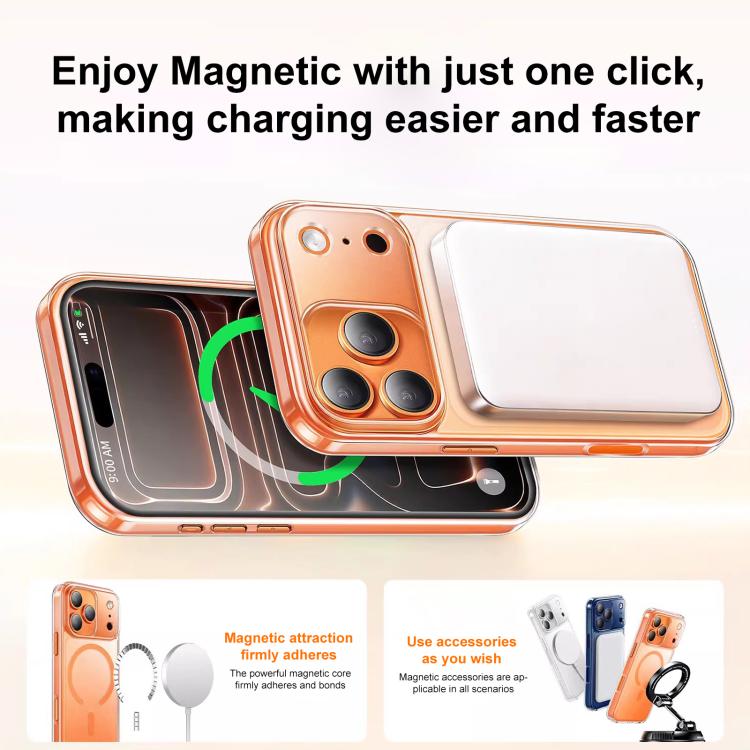 XDcase Mattierte Transparente Magnetische Stoßfeste Handyhülle, Für iPhone 17 Pro Max, Für iPhone 17 Pro, Für iPhone 17