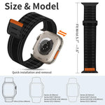xDfind Nylon-Schlaufe Gewebtes Klettverschluss-Uhrenarmband, Für Apple Watch 42 / 44 / 45 / 46 / 49mm, Für Apple Watch 38 / 40 / 41 / S11 42mm