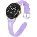 xDfind Slim Genuine Leather Watch Band, For Google Pixel Watch 4 / 3 45mm, For Google Pixel Watch 4 / 3 / 2 / 1 41mm