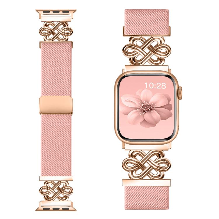 xDfind Chinesischer Knoten Nylon Geflochten Magnetische Schnalle Uhrenarmband, Für Apple Watch 42 / 44 / 45 / 46 / 49mm, Für Apple Watch 38 / 40 / 41 / S11 42mm